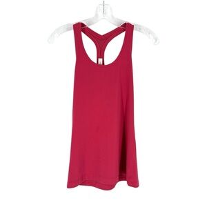 Lululemon Cool Racerback II Tank Top Womens Size 6 Pink Stretch Soft Active